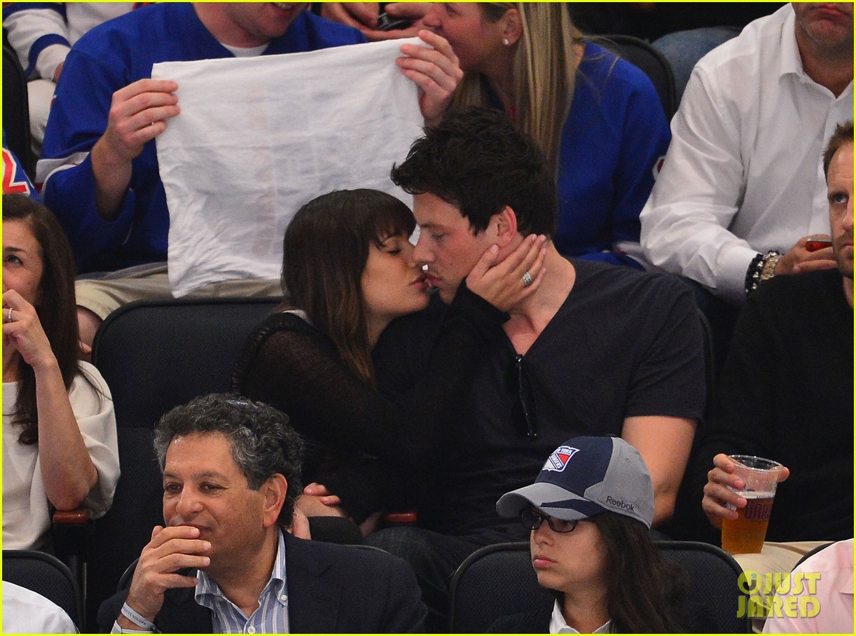 Lea Michele & Cory Monteith: 'Let's Go Rangers!': Photo 2663563 | Cory ...