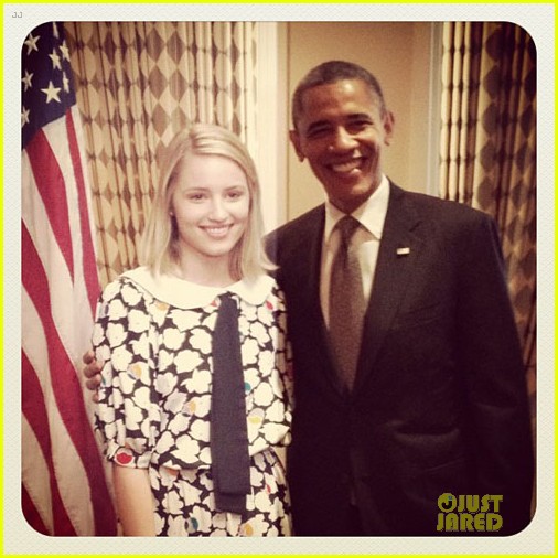 President Obama Meets with Young Hollywood Photo 2672063 Barack Obama, Brandon Routh, Dianna