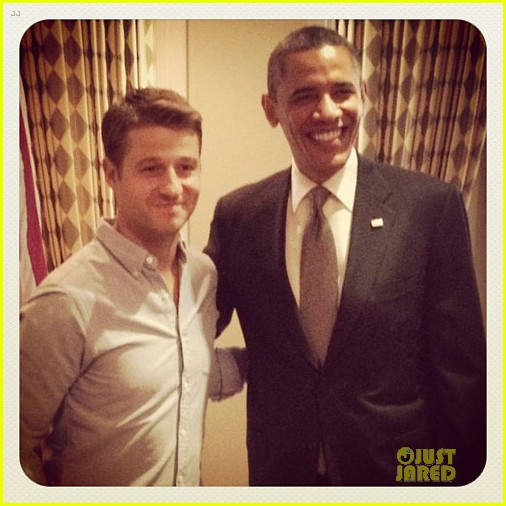 President Obama Meets with Young Hollywood Photo 2672065 Barack Obama, Brandon Routh, Dianna