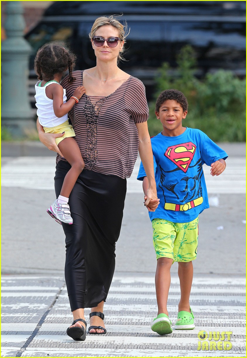 Heidi Klum Out to Lunch with Kids! Photo 2698360 Celebrity Babies