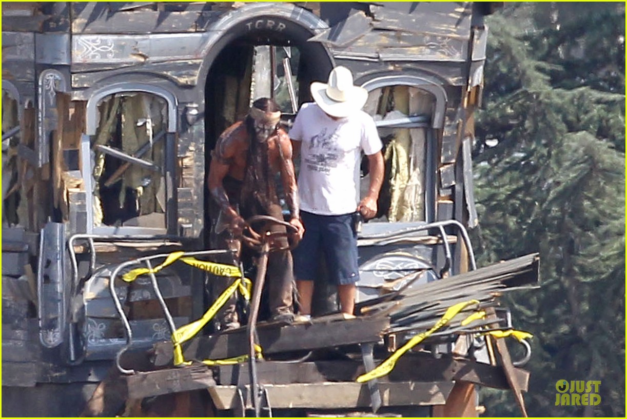 Johnny Depp & Armie Hammer 'Lone Ranger' Set! Photo 2728912 Armie
