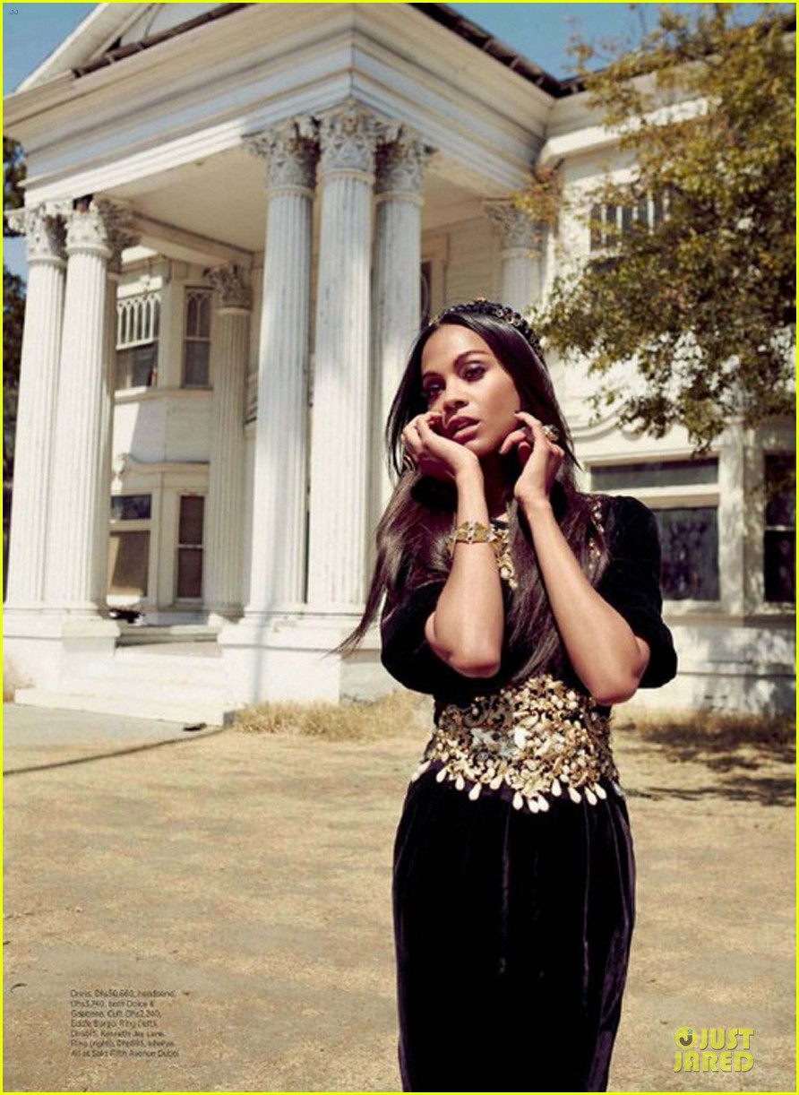 Zoe Saldana Covers 'Harper's Bazaar Arabia': Photo 2714944 | Magazine