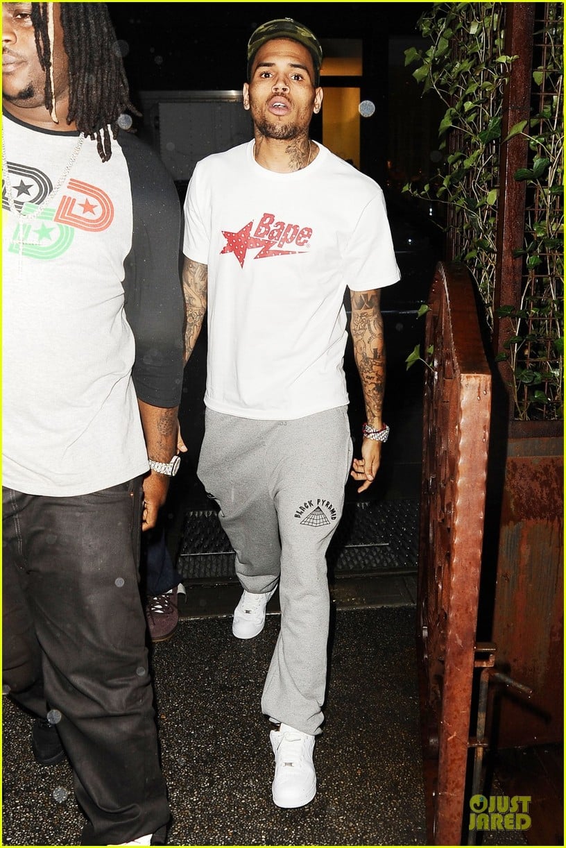 Chris brown grey sweatpants Clearance
