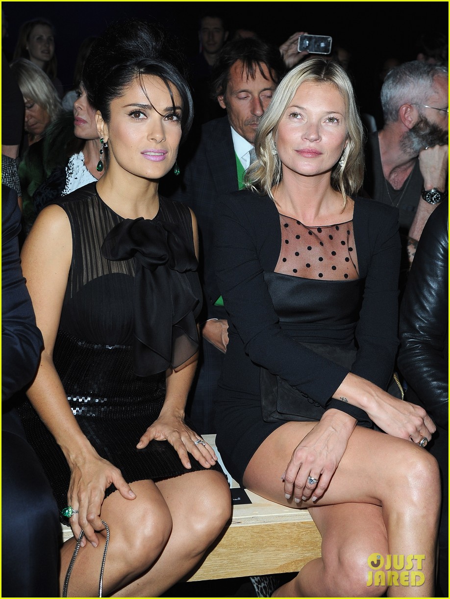 Jessica Chastain & Salma Hayek: Saint Laurent Fashion Show!: Photo