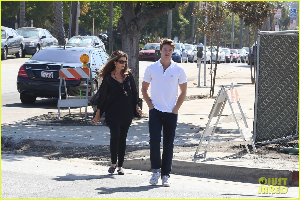 Patrick Schwarzenegger: A Votre Sante Lunch with Mom Maria Shriver