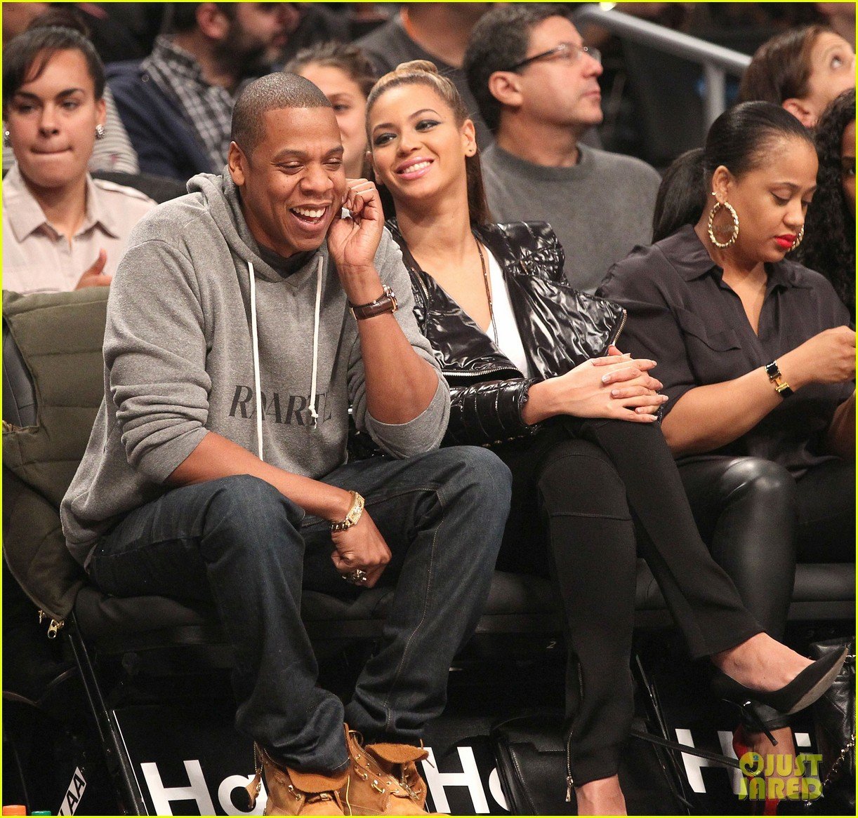 Beyonce PostThanksgiving Brooklyn Nets Game with JayZ! Photo
