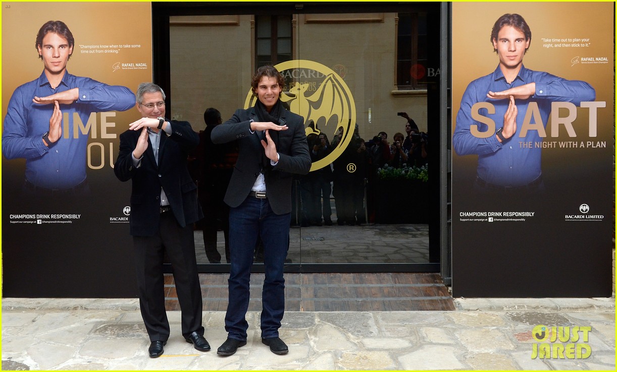 Rafael Nadal: 'Champions Drink Responsibly' Press Conference!: Photo