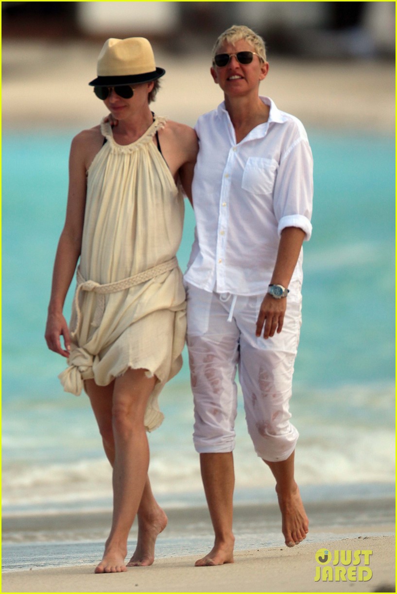 Ellen DeGeneres & Portia De Rossi: Holding Hands in St. Barts! ellen de...