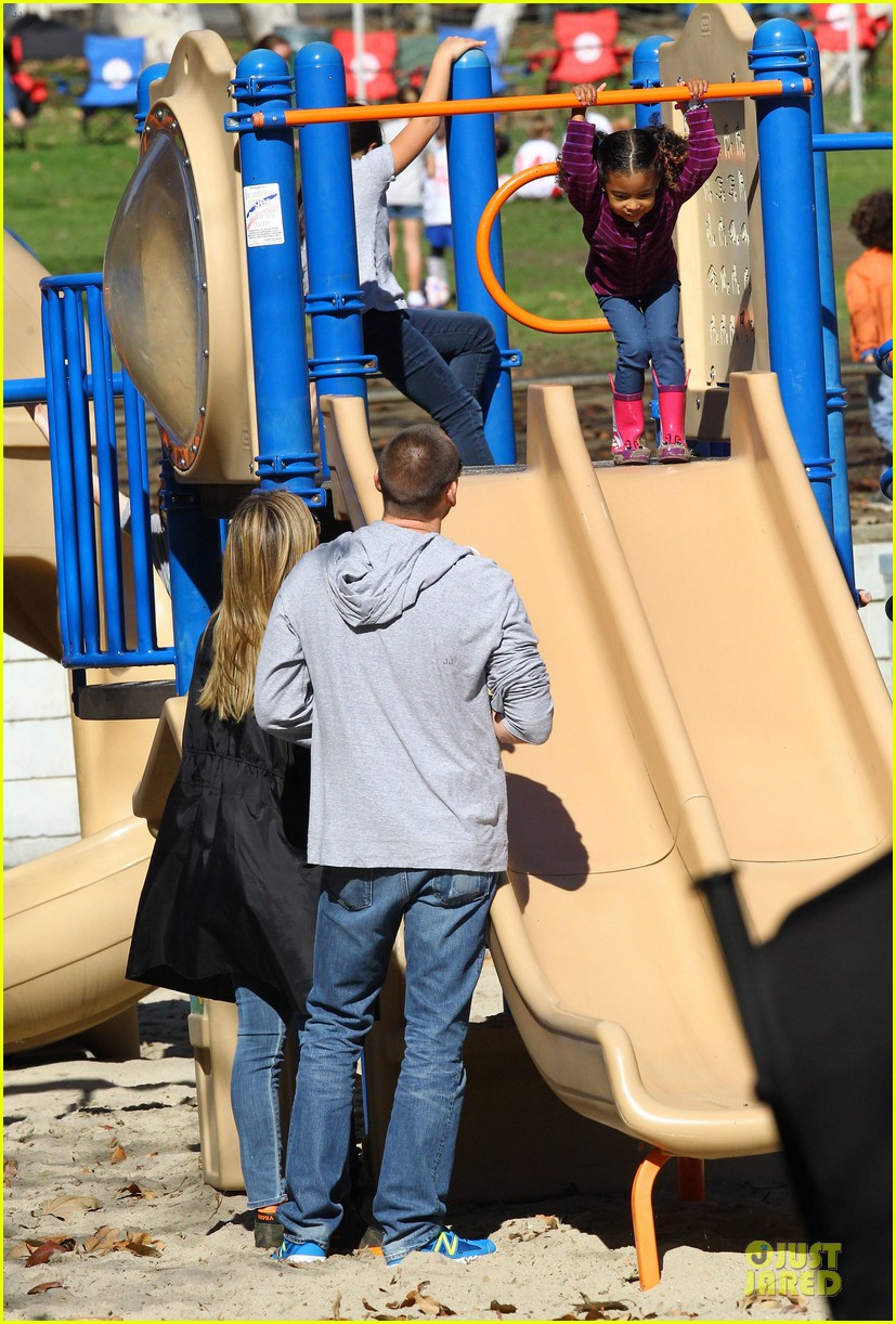 Heidi Klum & Martin Kirsten Swinging Saturday with the Kids! Photo