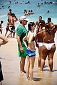 calista flockhart bikini beach day with harrison ford 03