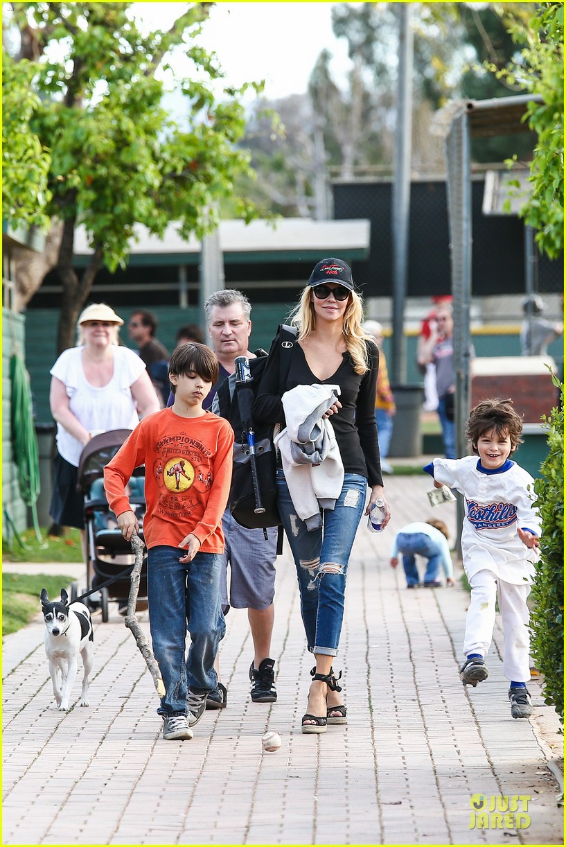 LeAnn Rimes & Eddie Cibrian Jake's Baseball Game with Brandi Glanville