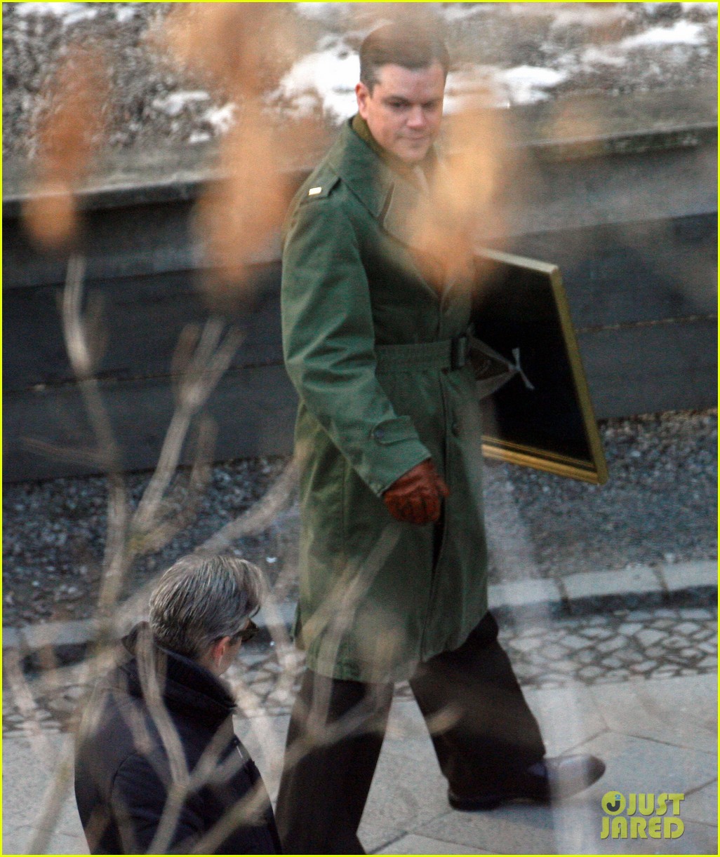 Clooney & Matt Damon 'The Monuments Men' in Berlin Photo