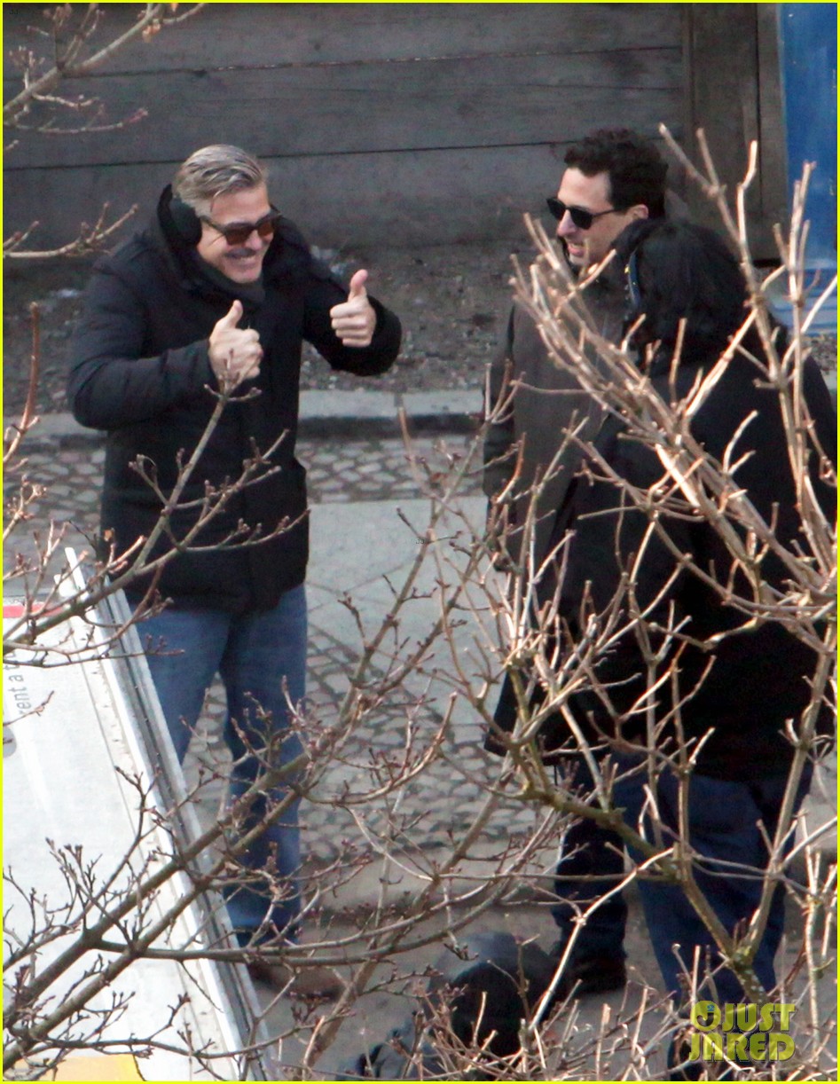Clooney & Matt Damon 'The Monuments Men' in Berlin Photo