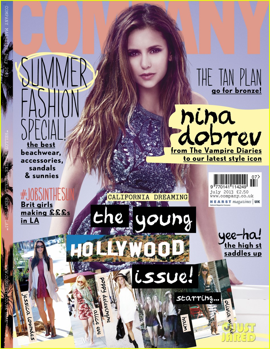 nina dobrev covers company july 2013 01