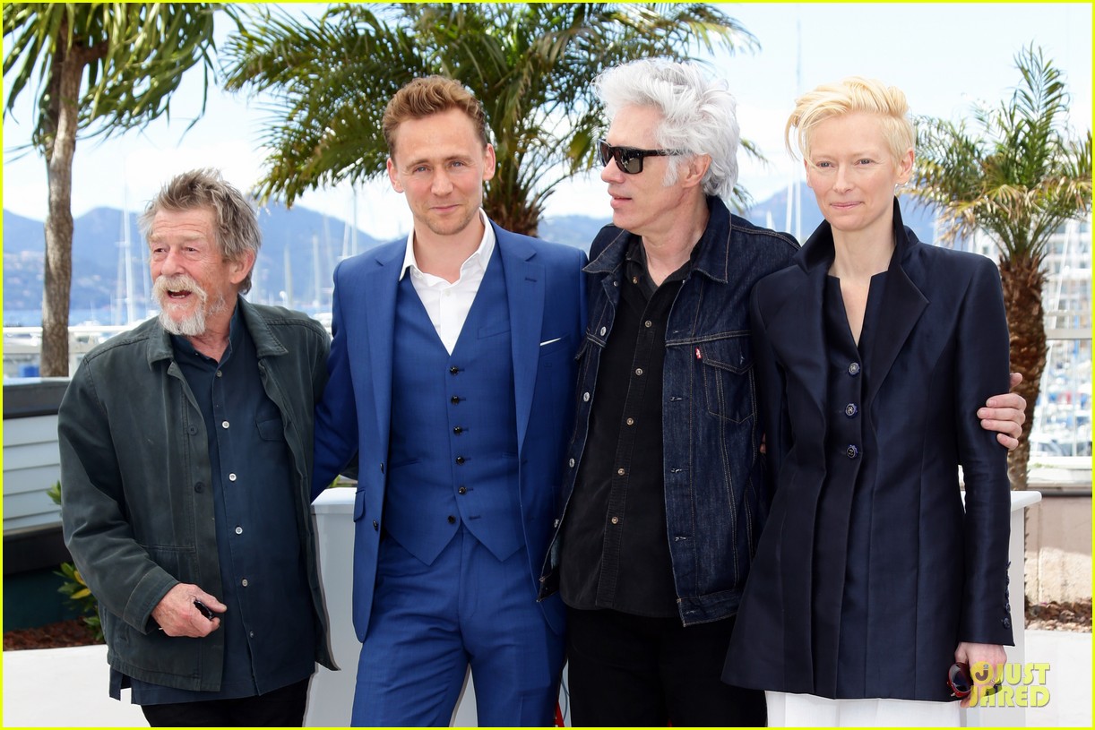 Tom Hiddleston Tilda Swinton Only Lovers Left Alive Cannes Photo Call Photo 13 Cannes Film Festival John Hurt Tilda Swinton Tom Hiddleston Pictures Just Jared
