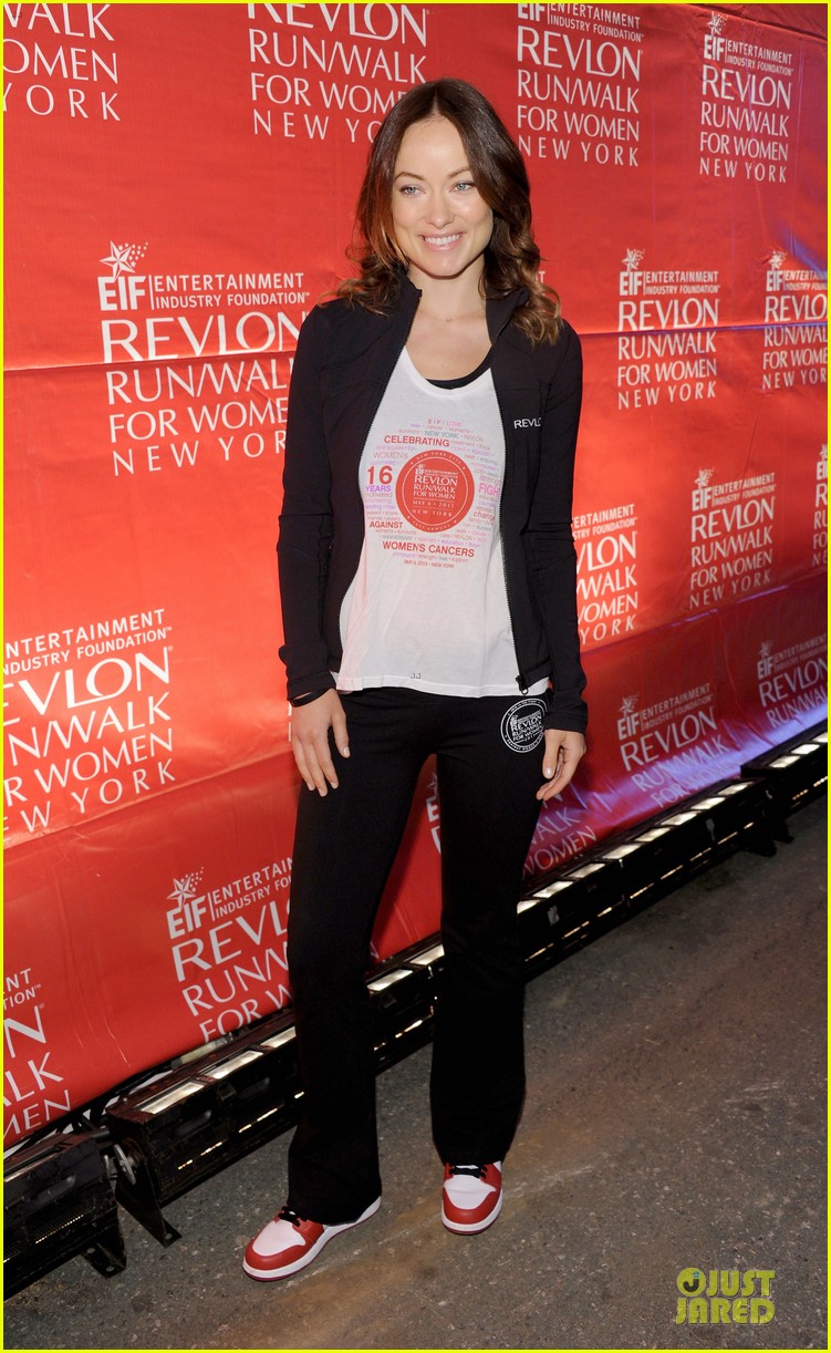 Photo: emma stone olivia wilde eif revlon run walk for women hosts 09