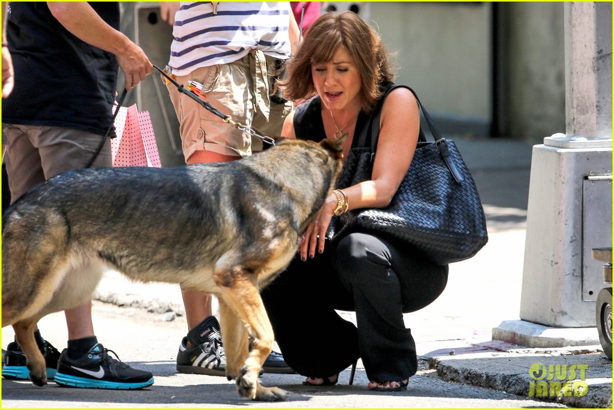Jennifer Aniston Films with Dog, Gets Visit From Justin Theroux!: Photo