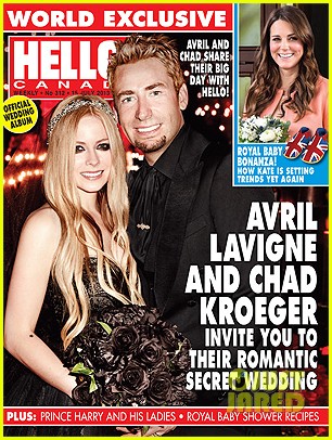 avril lavigne debuts wedding photo with chad kroeger 012903207