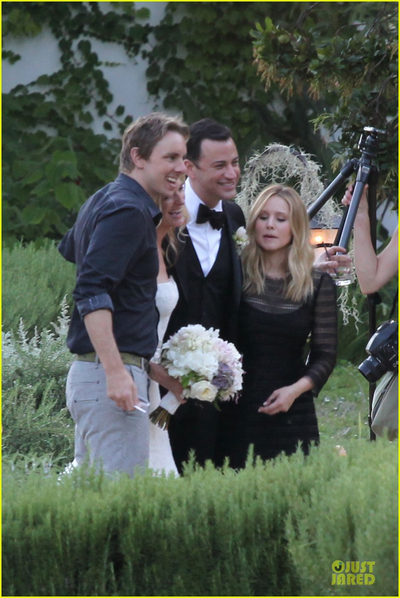 Kristen Bell & Dax Shepard Jimmy Kimmel & Molly McNearney Wedding Pic