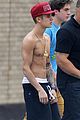 justin bieber shirtless before all night studio session 04