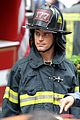 matt bomer fire fighter on white collar set 04