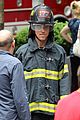matt bomer fire fighter on white collar set 11