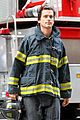 matt bomer fire fighter on white collar set 14
