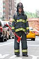 matt bomer fire fighter on white collar set 16