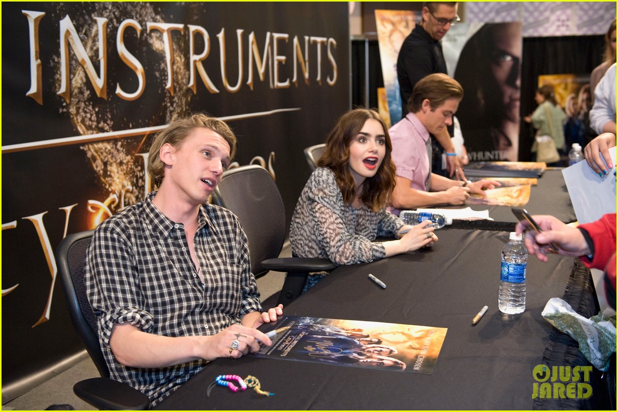 Lily Collins & Jamie Campbell Bower 'Mortal Instruments' Meet & Greet
