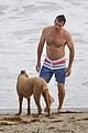 david james elliott shirtless beach day in malibu 01