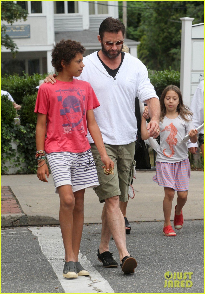 Hugh Jackman Hangs with Family, 'Wolverine' Hits Theaters!: Photo