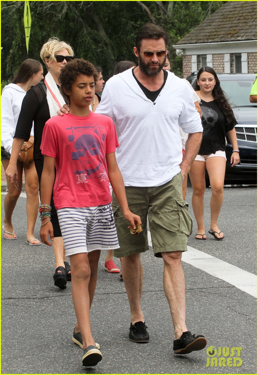Hugh Jackman Hangs with Family, 'Wolverine' Hits Theaters!: Photo