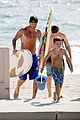 david beckham shirtless surfing with the boys 02