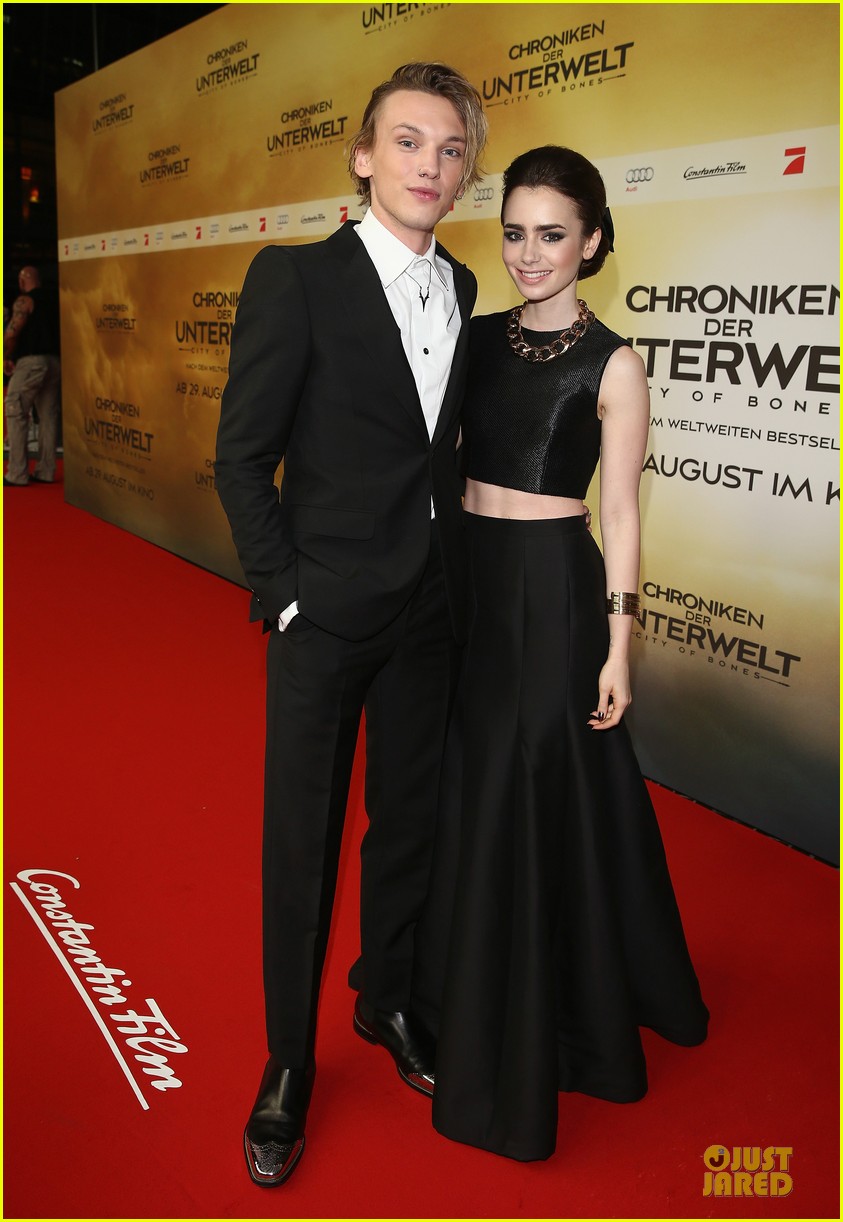 lily collins jamie campbell bower city of bones berlin premiere 052934355