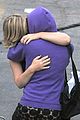 amy poehler playfully kisses aubrey plaza on parks rec set 02