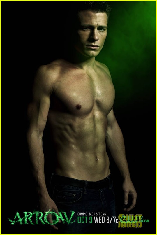 colton haynes stephen amell shirtless arrow posters 012953642