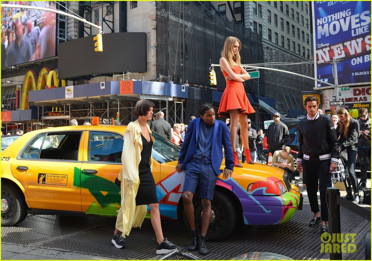 Photo: cara delevingne dkny shoot with asap rocky jourdan dunn 19