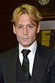 johnny depp goes bleached blonde for bfi film fest awards 02