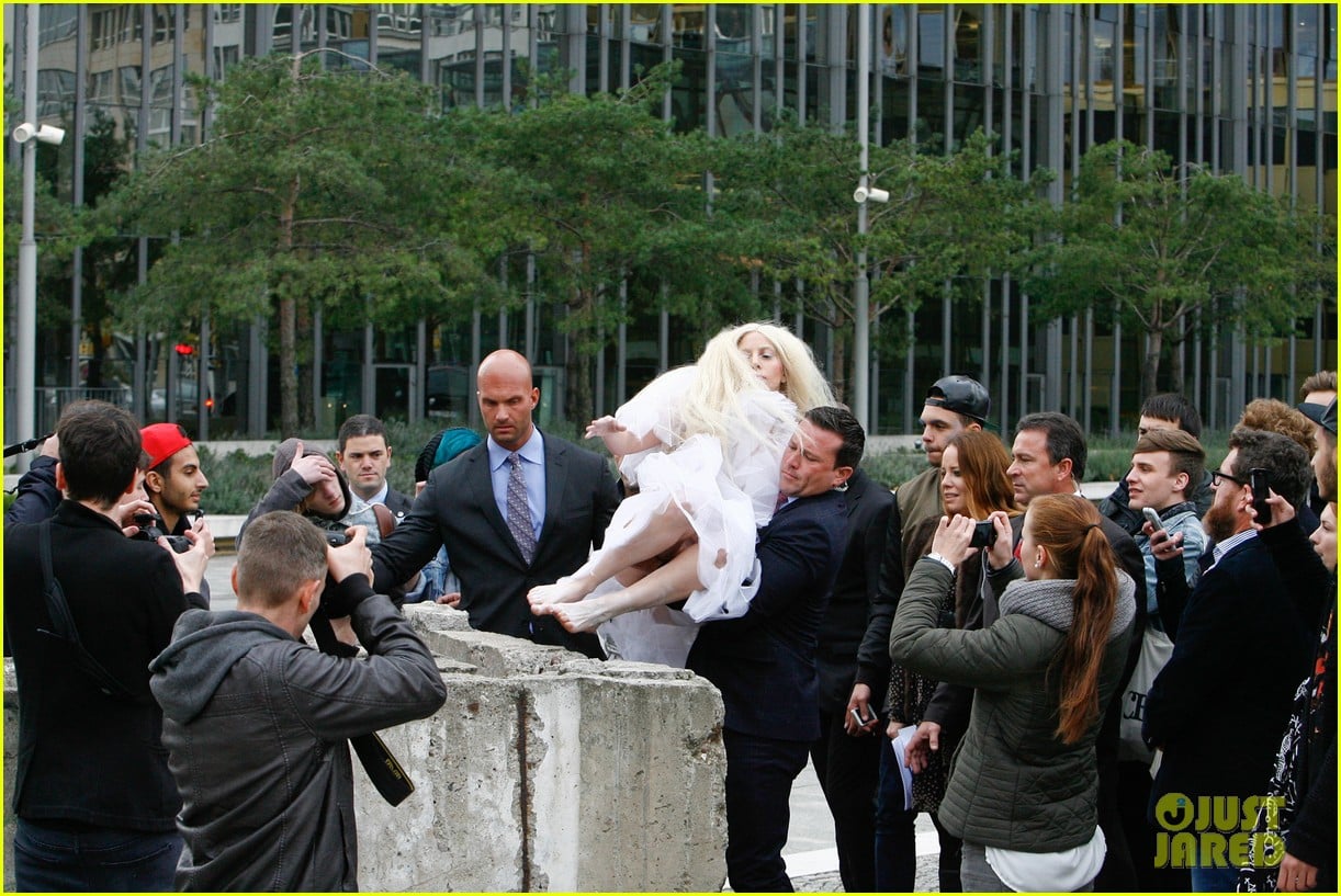 Lady Gaga Covers Naked Body with Sheer Cover Up in Berlin: Photo