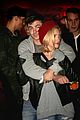 zac efron gives brittany snow hug cuddles at haunted hayride 01
