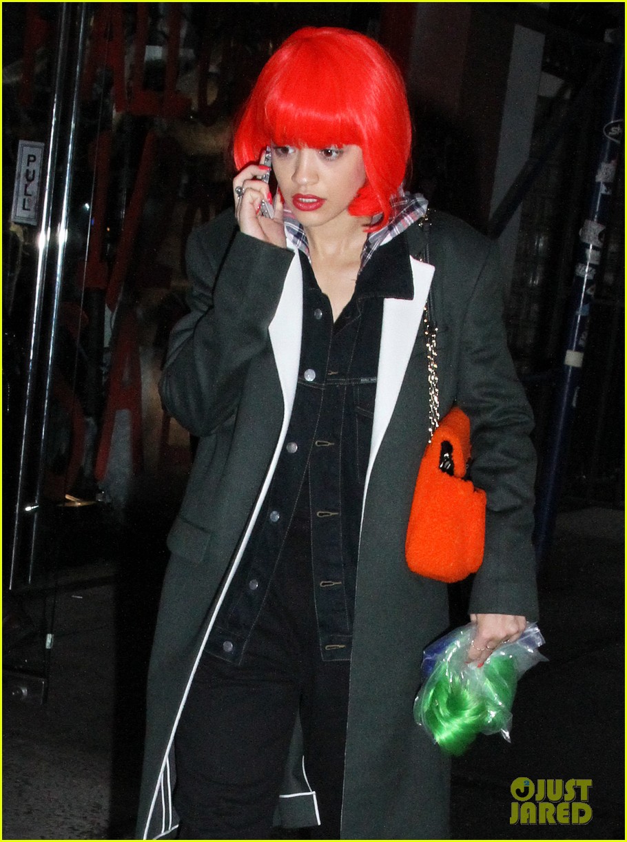 Rita Ora Wears Red Wig for Halloween in New York City Photo 2983950