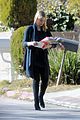 dianna agron recycles her mail after celebrating christmas 02