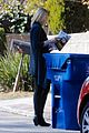 dianna agron recycles her mail after celebrating christmas 05