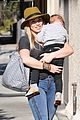 hilary duff luca bonding before nyc flight 02