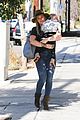 hilary duff luca bonding before nyc flight 07