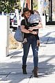 hilary duff luca bonding before nyc flight 09