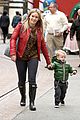 hilary duff santa claus visit with luca 03