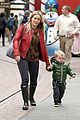 hilary duff santa claus visit with luca 10
