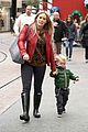 hilary duff santa claus visit with luca 13
