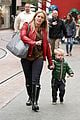 hilary duff santa claus visit with luca 16